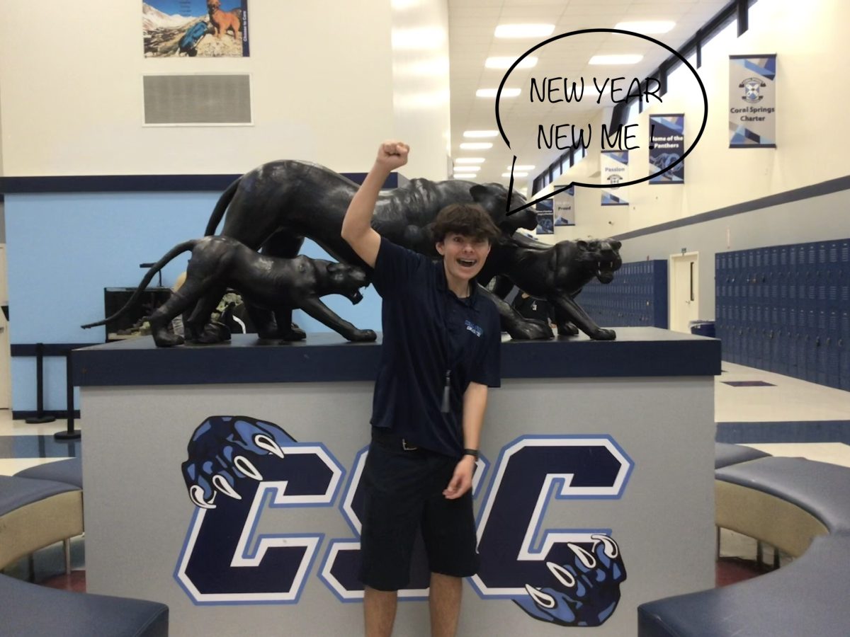 Freshman Joey Manza is excited to live up to his New Years resolutions!!!