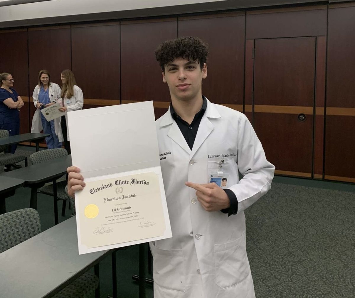Groothuis spent his summer at the Cleveland Clinic learning and furthering his knowledge.