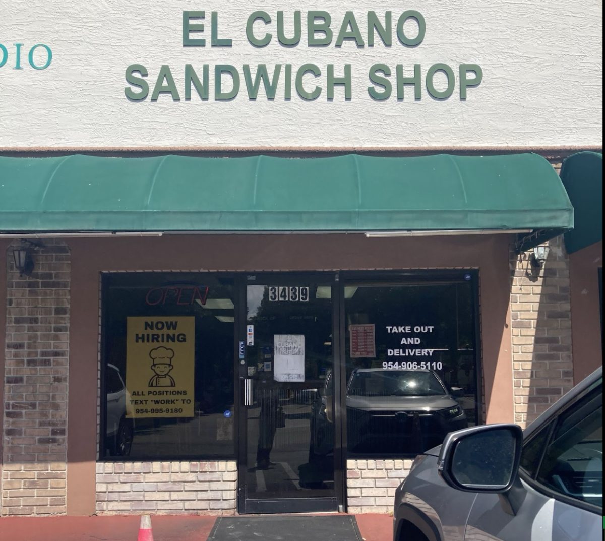 This is the El Cubano store front