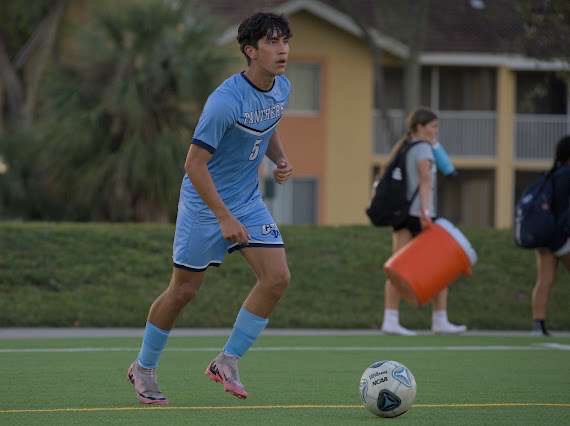 Bryson Stawicki on the field with his team.