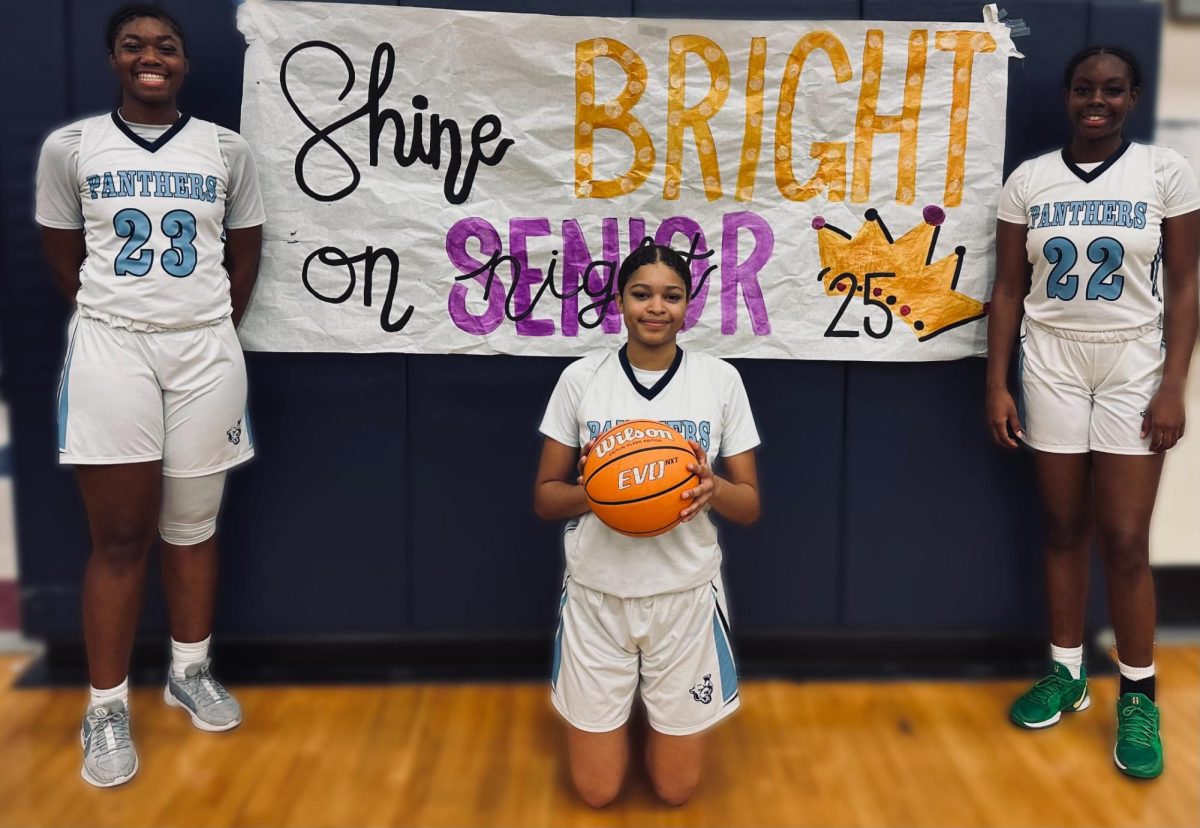 Adrianna Harris, Ariana Irizarry, and Jayde Riley senior night.