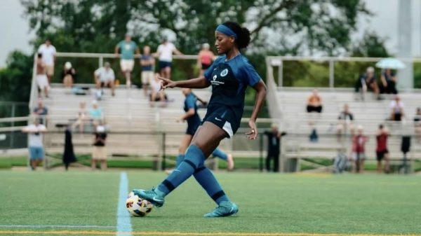 Elise McDonald playing for Florida United. During this match, she put on a stellar performance.