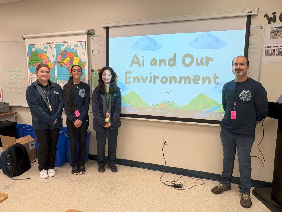 Barbara Sliwka, Kiran Goel, Abigail Castro, and Oscar Toro discuss AI's impact on the environment.