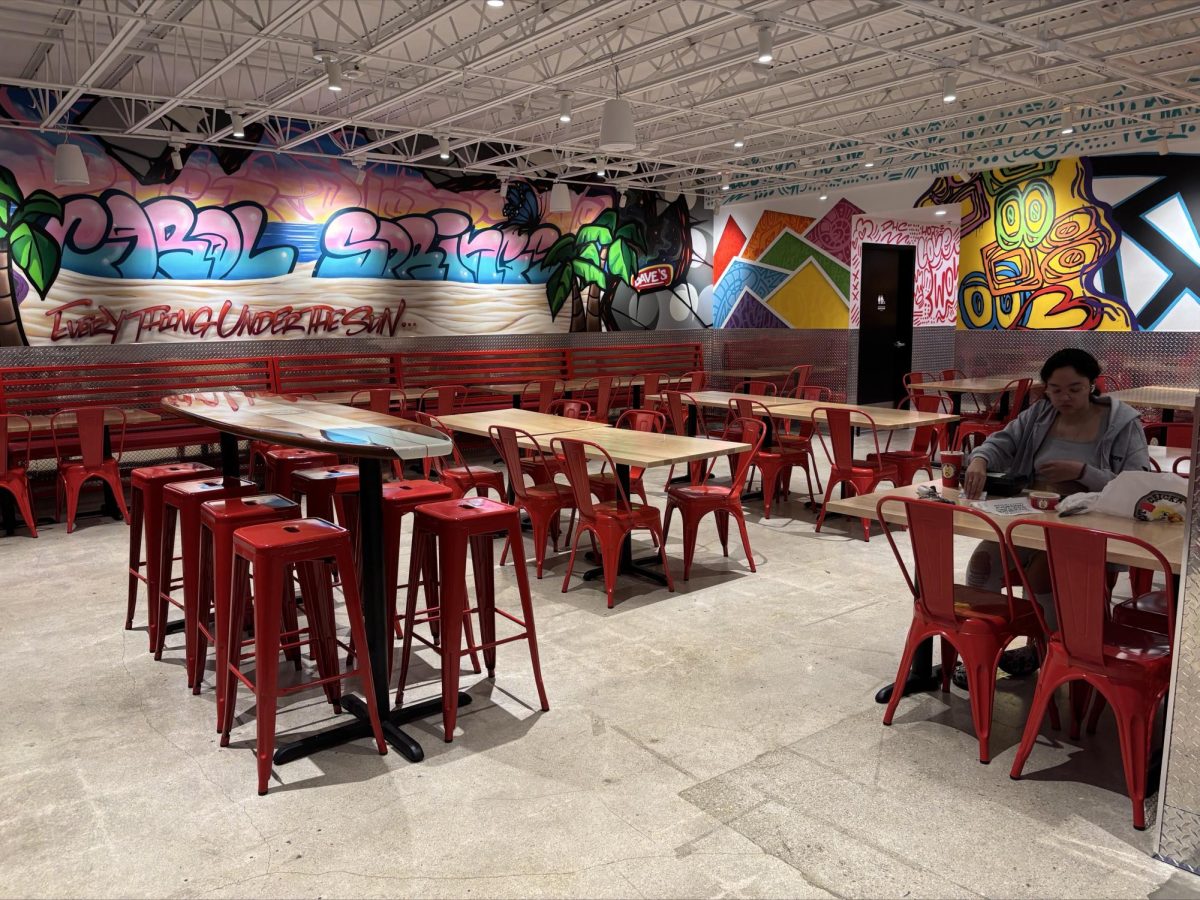 Inside Dave's Hot Chicken dining area